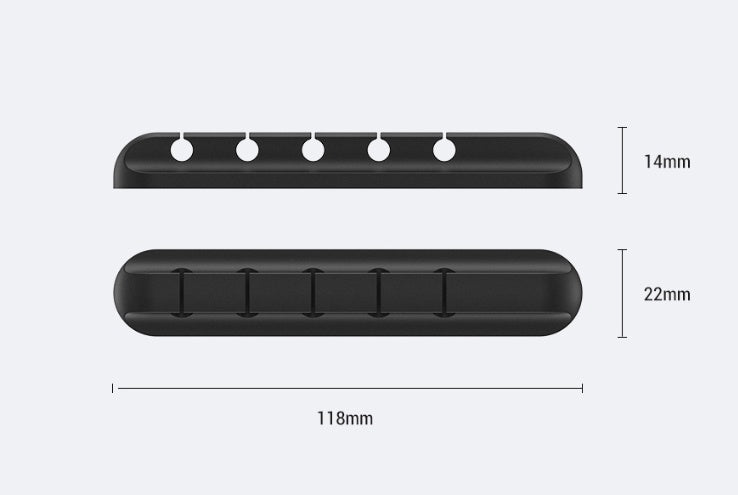 Silicone USB Cable Winder – Multipurpose Desktop Cable Organizer & Wire Clips