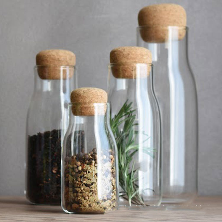 Scented Tea Storage Bottle – Airtight Glass Jar for Tea, Coffee & Spices